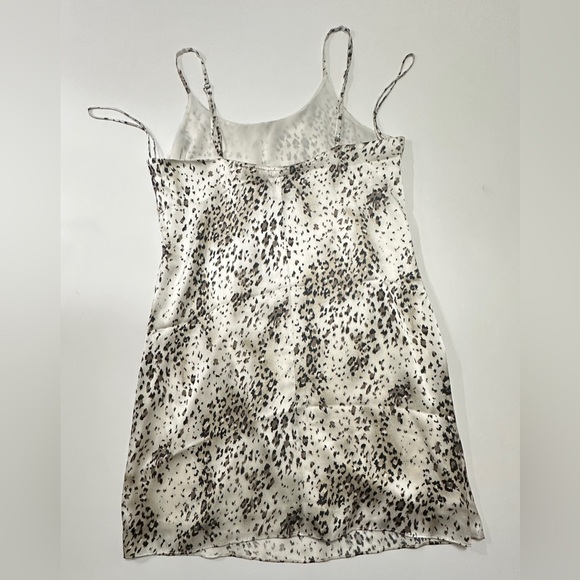 Alice + Olivia Silk Animal Print Slip Mini Dress Small - Picture 3 of 5